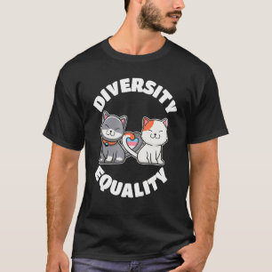 Diversity und Gleichheit Cat Transgender LBGT-Prei T-Shirt