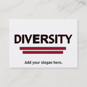 Diversity-Visitenkarte Visitenkarte