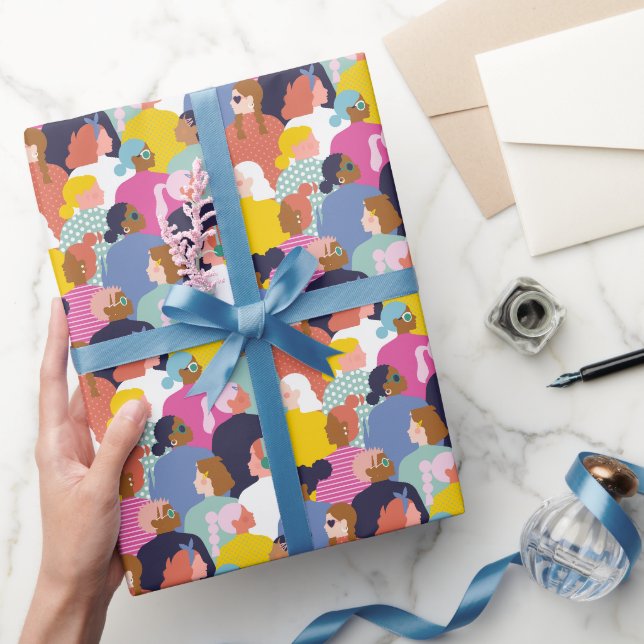 Diversity von Frauen - Frauen verschiedener Rassen Geschenkpapier (Schenken)