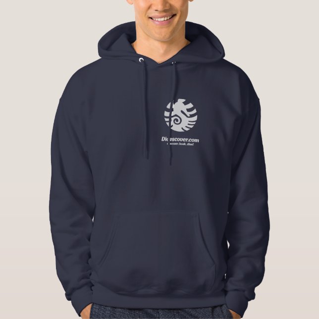 Divescover.com Hoodie (Vorderseite)