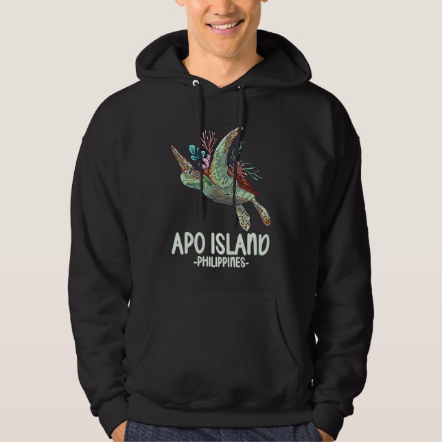 Divespot Dive Diver Philippines Apo Island Hoodie (Vorderseite)
