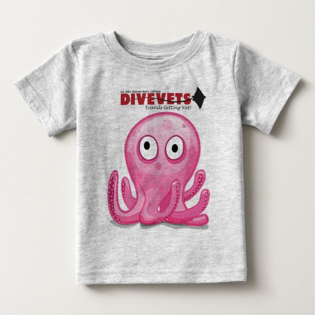 DiveVets "Octo" Kinder-t Baby T-shirt (Vorderseite)