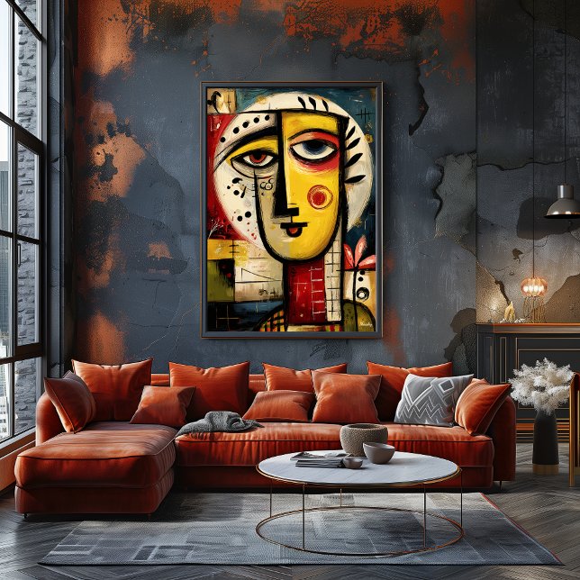 Divided Presence — Contemporary Abstract  Poster (Von Creator hochgeladen)