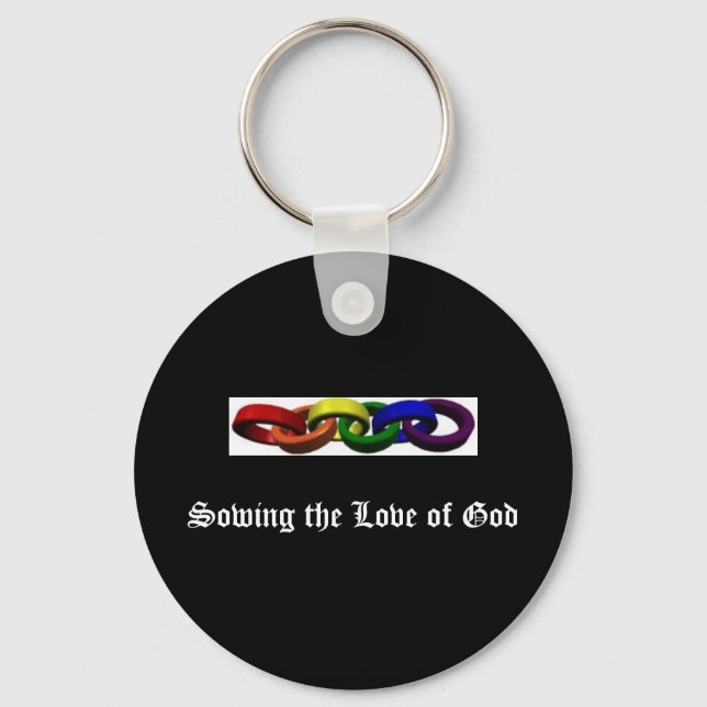 dividersgay, die Liebe Gottes säen Schlüsselanhänger (Vorderseite)