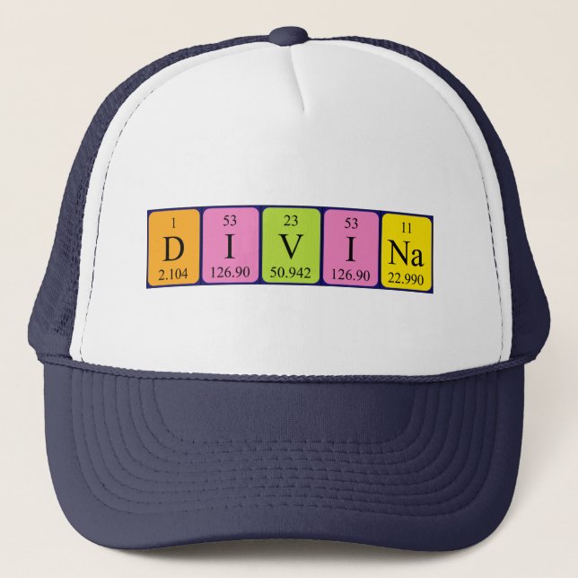 Divina Periodenname Truckerkappe (Vorderseite)
