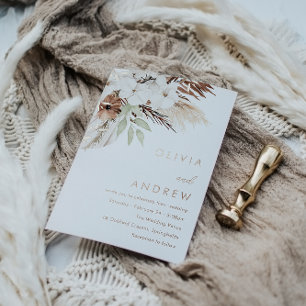 Divine Boho Floral Rose Folieneinladung