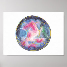 Divine connection poster / crystalgrid template