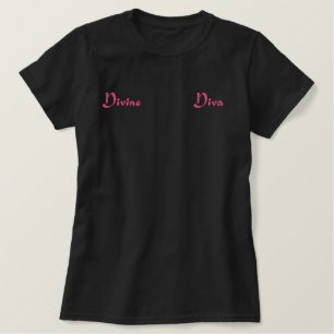 "Divine Diva" Besticktes T-Shirt