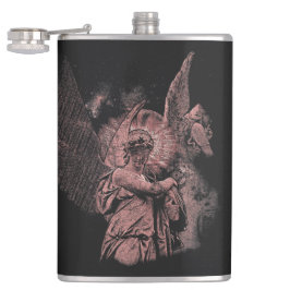 Divine Error - Techno-Goth Streetwear Design Flachmann