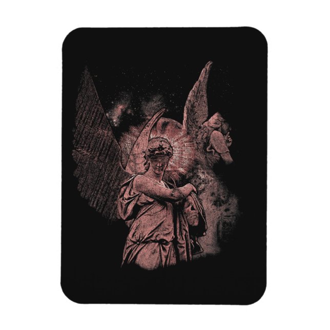 Divine Error - Techno-Goth Streetwear Design Magnet (Vertikal)