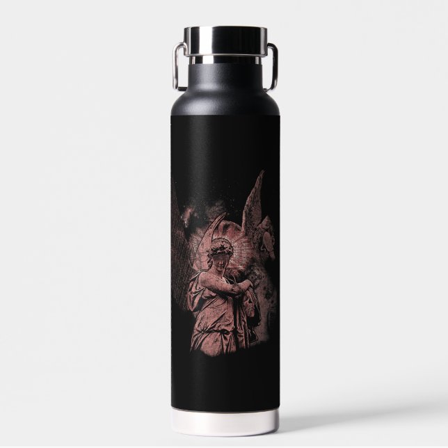 Divine Error - Techno-Goth Streetwear Design Trinkflasche (Vorne)