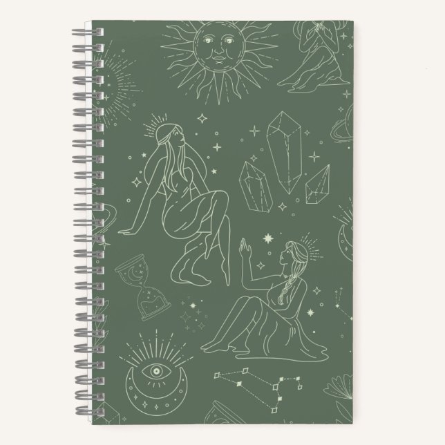 Divine Feminie Manifestation Journal Notizbuch (Vorderseite)