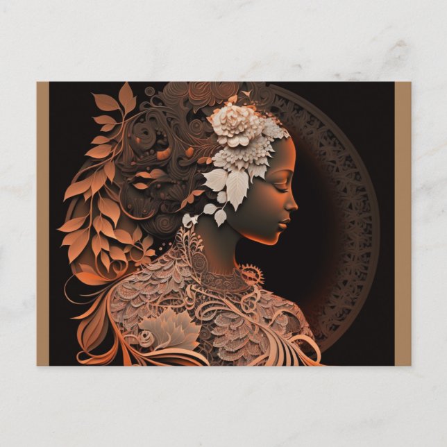 DIVINE FEMININE #1 POSTKARTE (Vorderseite)