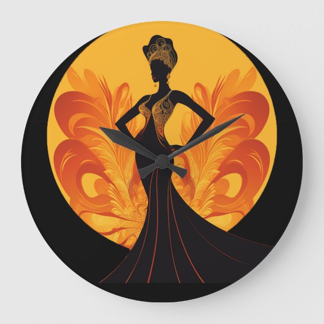 DIVINE FEMININE #4 CLOCK GROßE WANDUHR (Vorderseite)