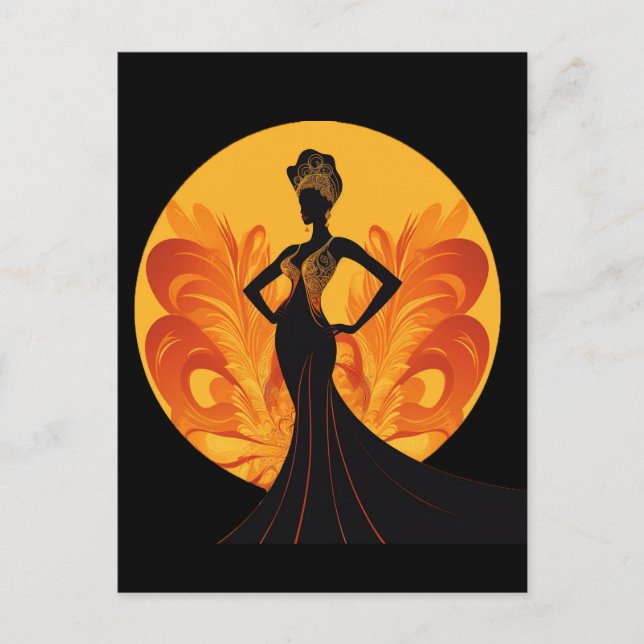 DIVINE FEMININE #4 POSTKARTE (Vorderseite)