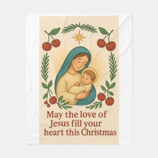 Divine Love Christmas Blanket – Baby Jesus  Fleecedecke