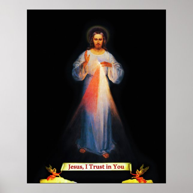 Divine Mercy Jesus Faustina 02 Imprimer Poster 202 (Devant)