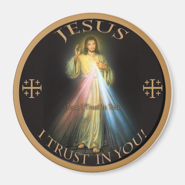 DIVINE MERCY, JESUS ICH VERTRAUE DICH. MAGNET (Vorne)
