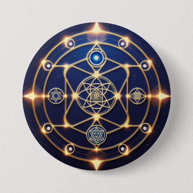 Divine Radiance – 5: Illuminated Universal Energy Button (Vorderseite)