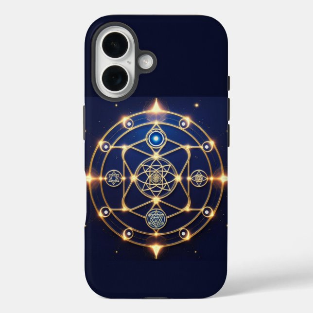 Divine Radiance – 5: Illuminated Universal Energy iPhone 16 Hülle (Rückseite)