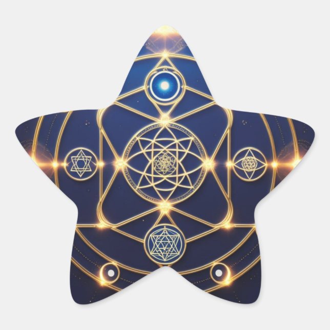Divine Radiance – 5: Illuminated Universal Energy Stern-Aufkleber (Vorderseite)