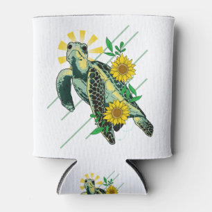 Divine Sea Turtle Sunflower Dosenkühler