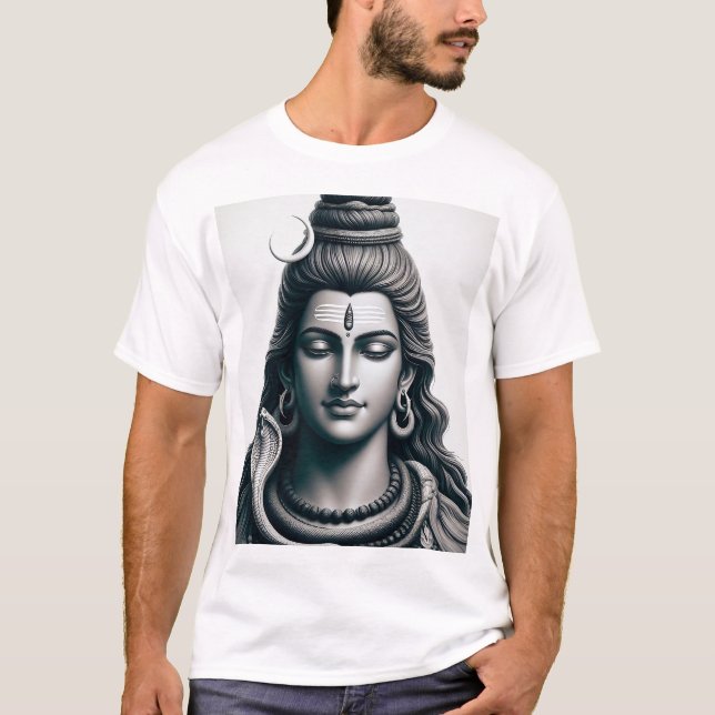 Divine Shiva: T - Shirt der Heiligen Energie (Vorderseite)