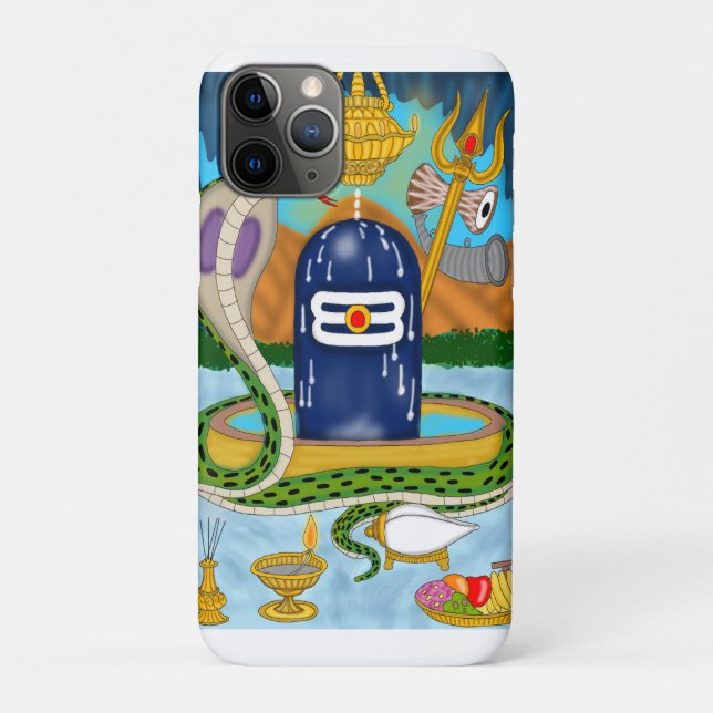 Divine Shivlingam Phone Cover – Spiritual Protecti (Rückseite)