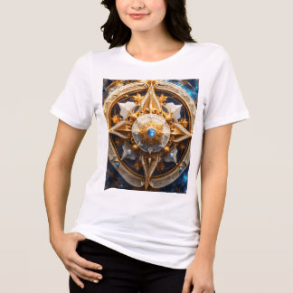 "Divine Sky God Crystal Symbol T - Shirt" Tri-Blend Shirt