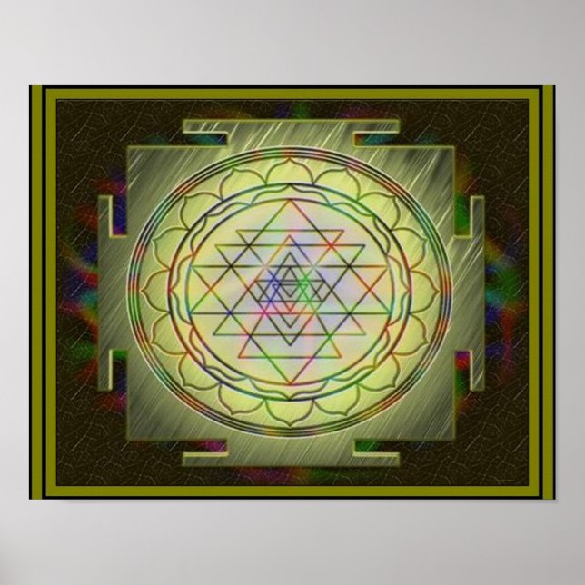 Divine Sri Yantra10 Poster (Vorne)