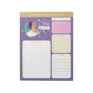 Divine the Unicorn Mond & Wolken Notizblock