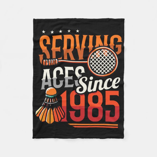 Diving Aces seit 1985 Badminton Lover 40. Geburtst Fleecedecke (Vorderseite)