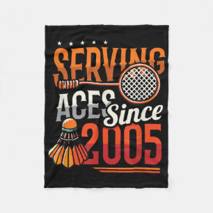 Diving Aces seit 2005 Badminton Lover 20. Geburtst Fleecedecke