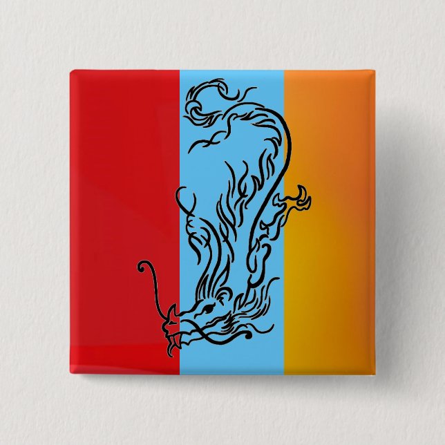 Diving Dragon Button (Vorderseite)