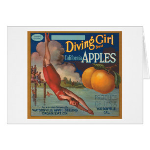 Diving Girl Brand California Apfel Fruchtkäse La