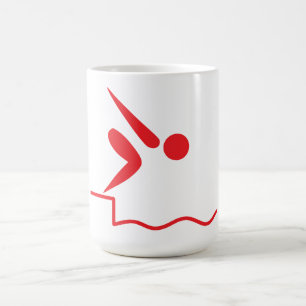 Diving Girl Coffee Tasse