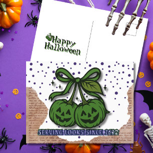 Diving Looks seit 1692 Green Pumpkin Coquette Feiertagspostkarte