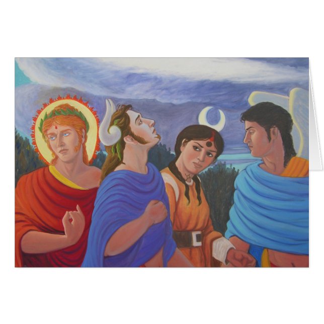 Divinités flânant (Devant Horizontal)