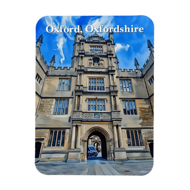 Divinity in Stone - Bodleian Library, Oxford Magnet (Vertikal)