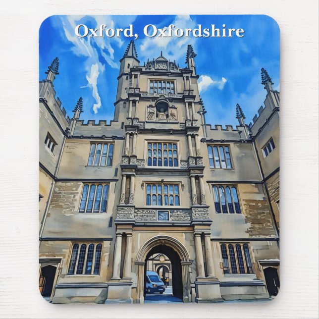 Divinity in Stone - Bodleian Library, Oxford Mousepad (Vorne)