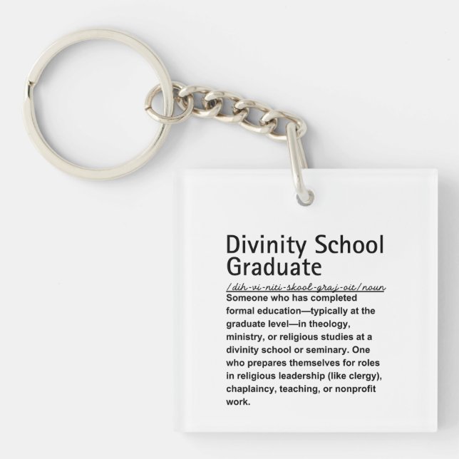 Divinity School Schlüsselanhänger (Vorderseite)