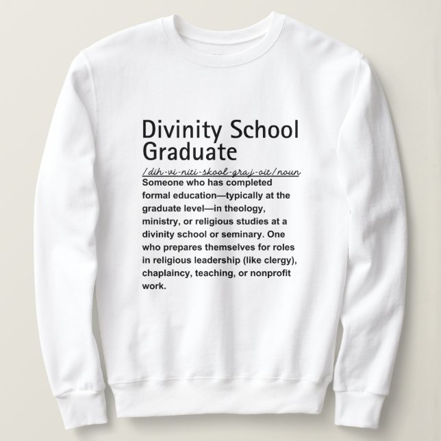 Divinity School Sweatshirt (Design vorne)