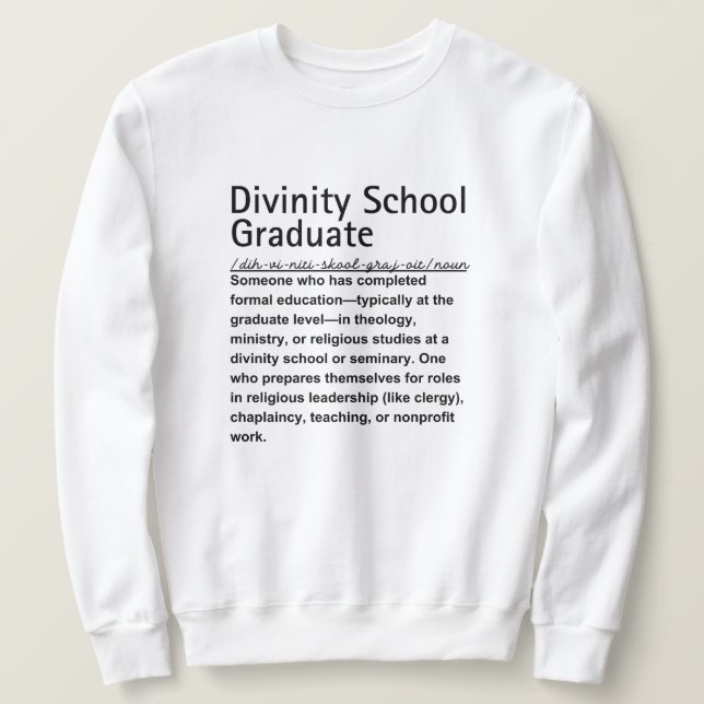 Divinity School Sweatshirt (Design vorne)