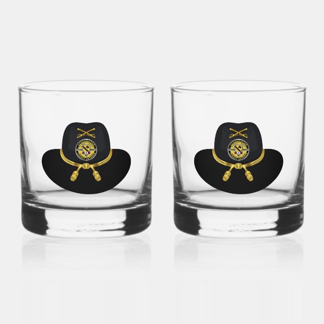 Division Cavalry Afghanistan Whiskyglas (Vorderseite)