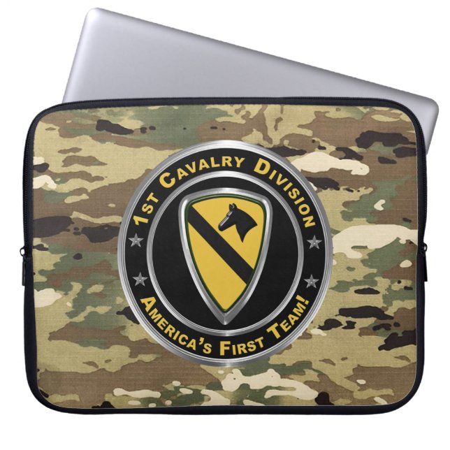 Division Cavalry Laptopschutzhülle (Vorderseite)