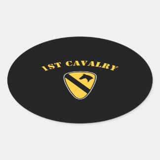 Division Cavalry Ovaler Aufkleber