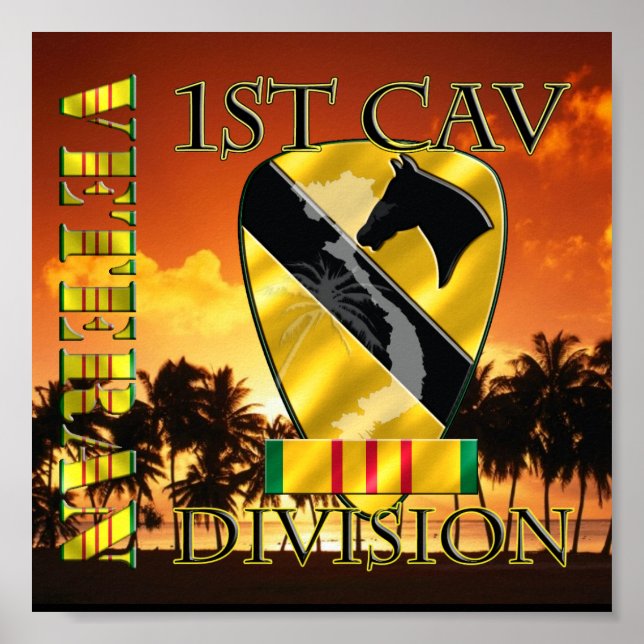 Division Cavalry Vietnam Veteran Poster (Vorne)