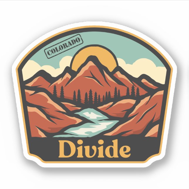 Division, Colorado Aufkleber (Vorderseite)