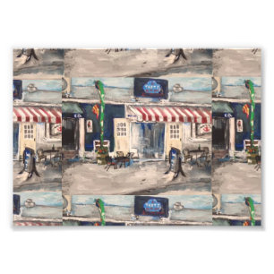 Division Street, Kelleys Island Foto Print