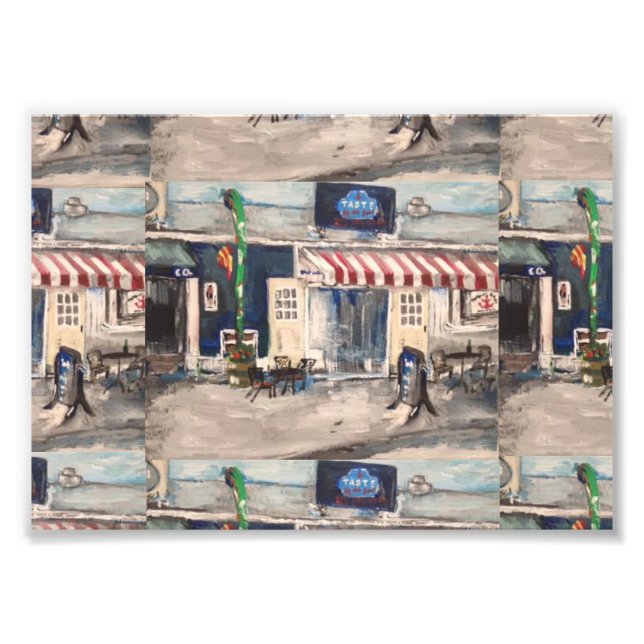 Division Street, Kelleys Island Foto Print (Vorne)